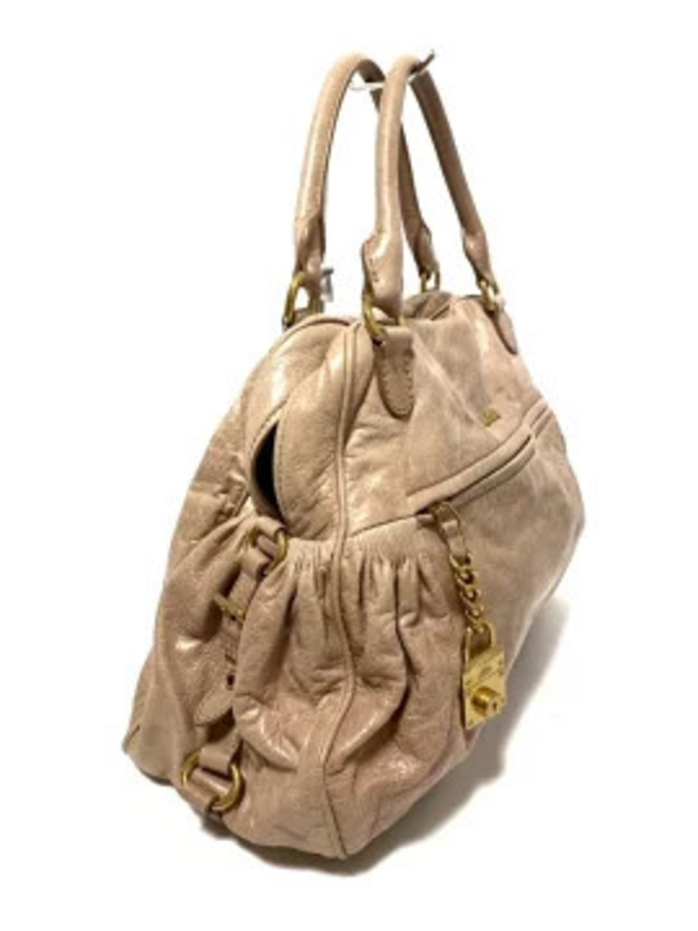 Miu Miu Handbag pink beige leather